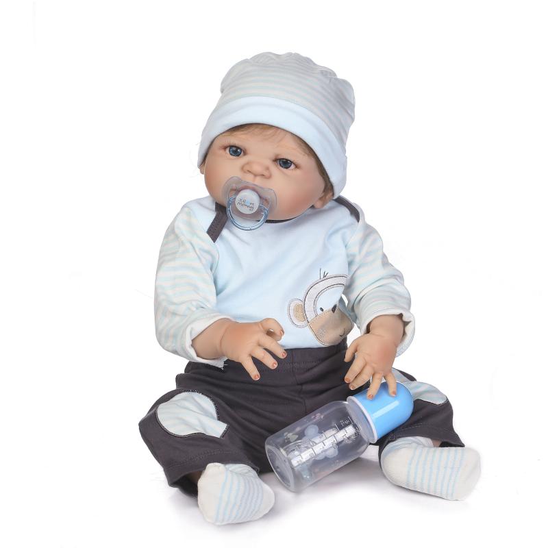 Bebe Reborn Menino 100% Silicone Boneco Pandinha + Enxoval Completo