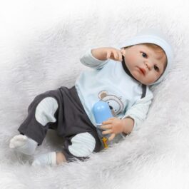 Bebê Reborn Menino de Silicone GABRIEL com Enxoval - Royal Valentina