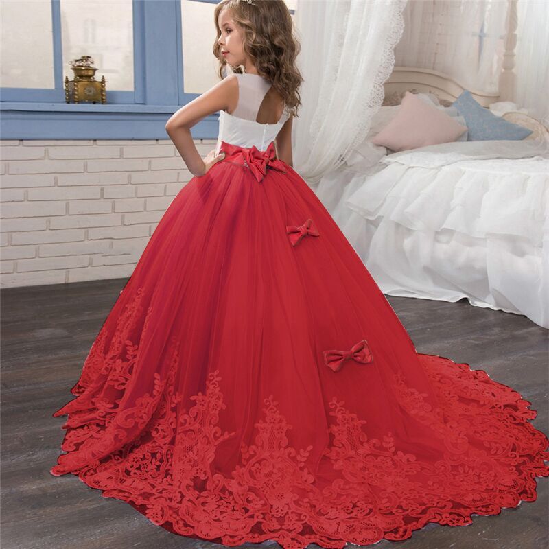 Vestido de Baile Longo Infantil e Juvenil - Princesa Grace kelly